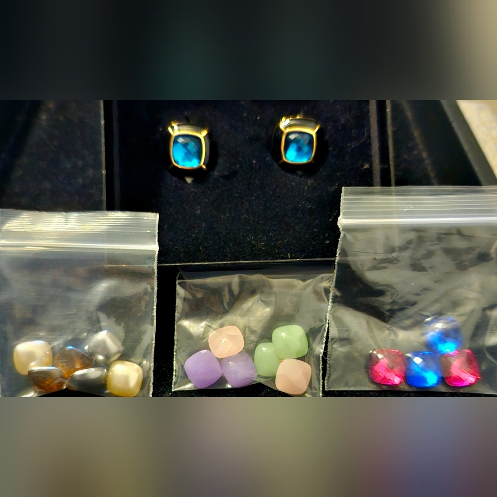 Vtg Joan Rivers Classics Collection "On Trend" Interchangeable Clip On Earrings - Picture 5 of 6